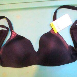 Warners® Cloud 9® Super Soft Wireless Lift Comfort Bra Black 36 B NWT